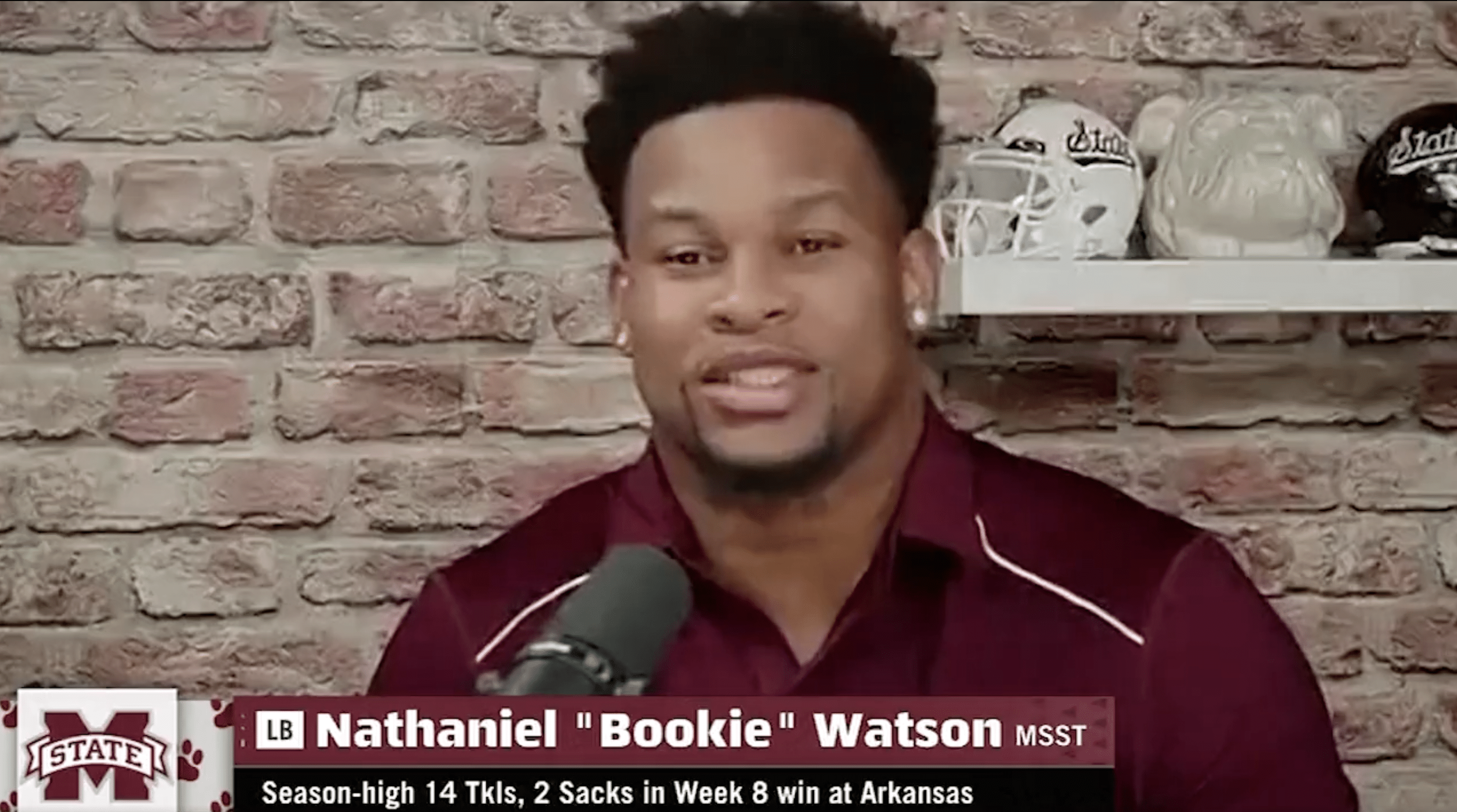 Bookie Watson shares his unique preparation ahead of huge game against Arkansas